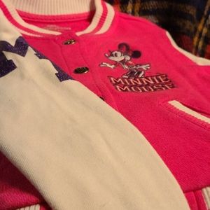 Minnie mouse varsity jacket